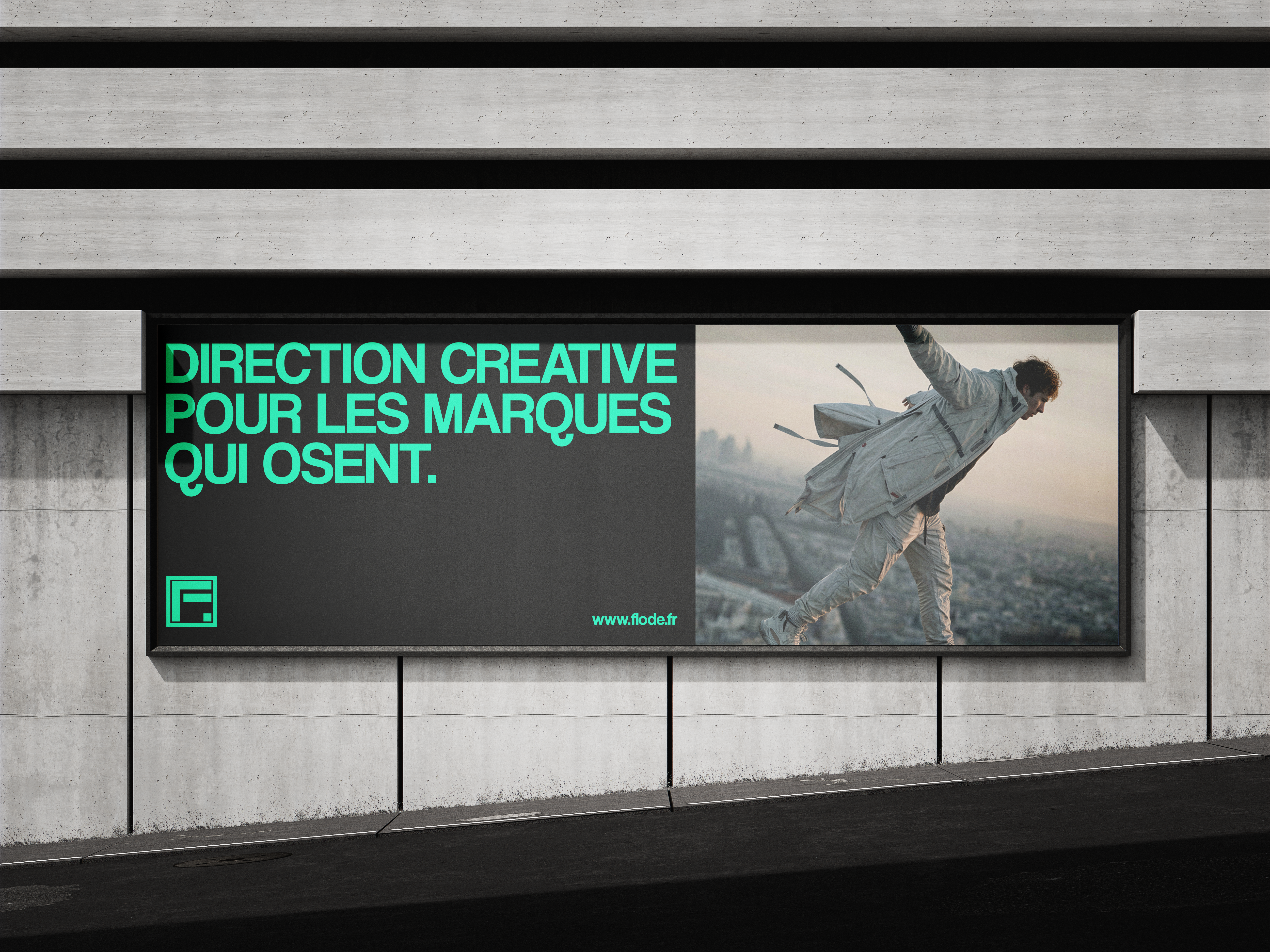 Affiche typographique FLODE
