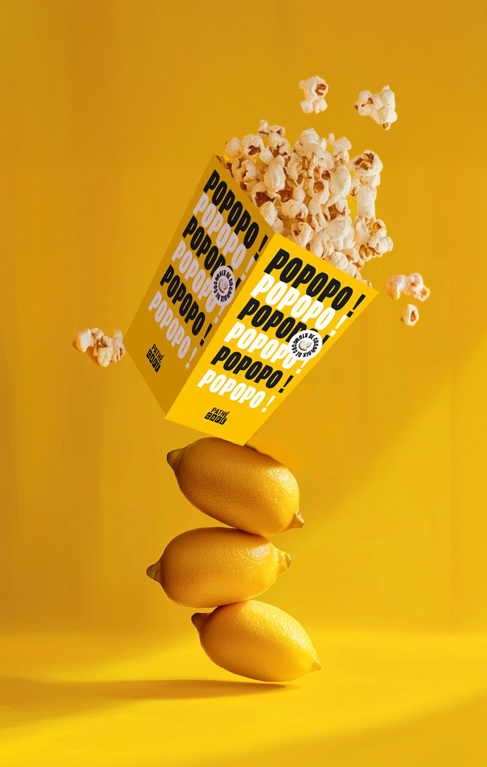 Mise en scène pop d’un produit Pathé Café